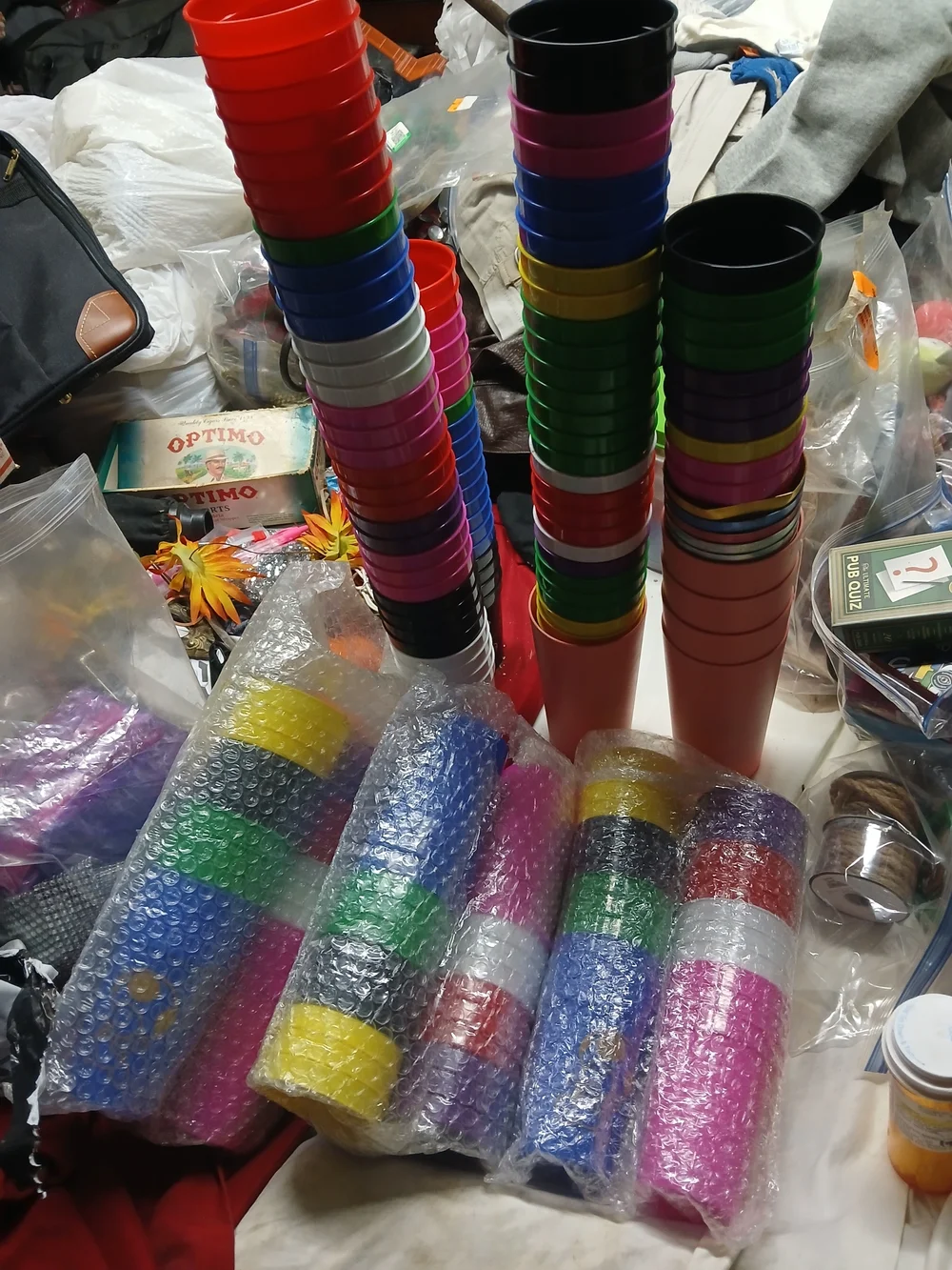 Huge Lot Of Party Cups Plastic/ Mario/other 169 Total